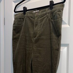 LOFT Green Corduroy Pants Size 12